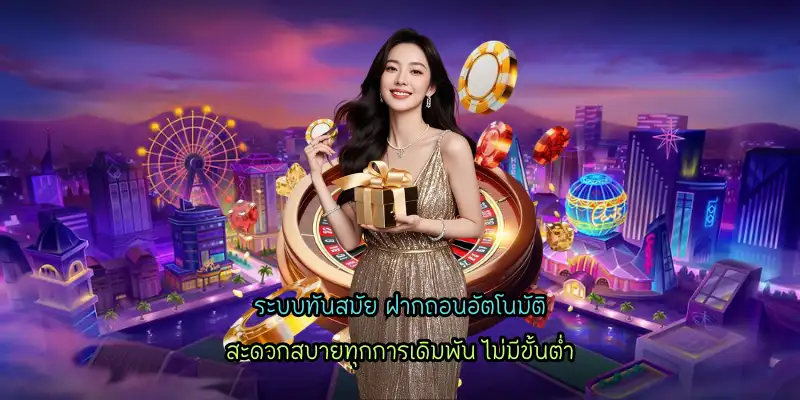 ระบบทันสมัย ฝากถอนอัตโนมัติ